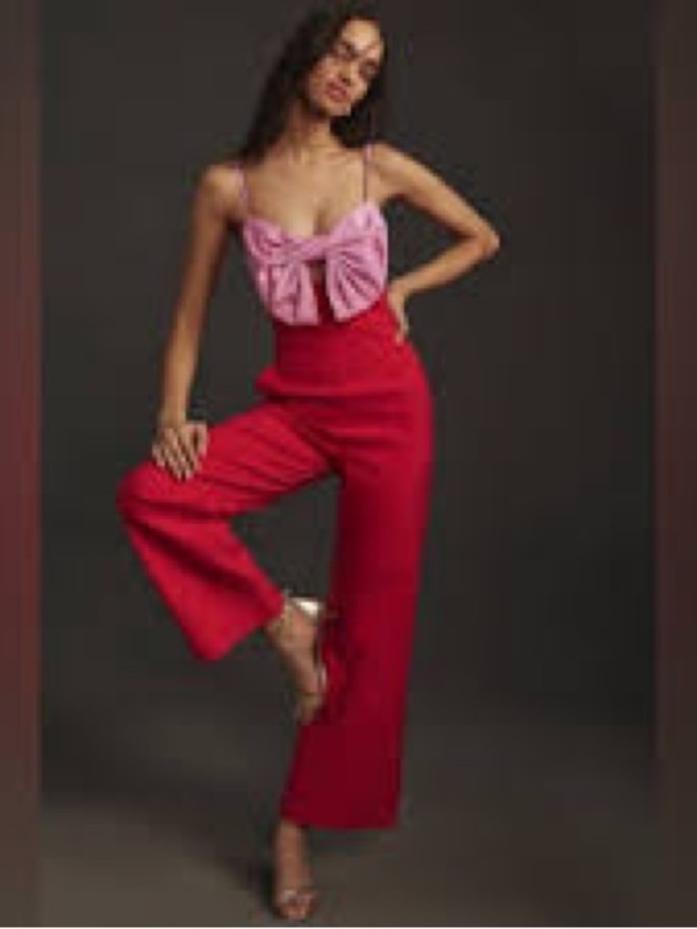 Anthropologie Maeve Colorblock Bow Jumpsuit |
Anthropologie